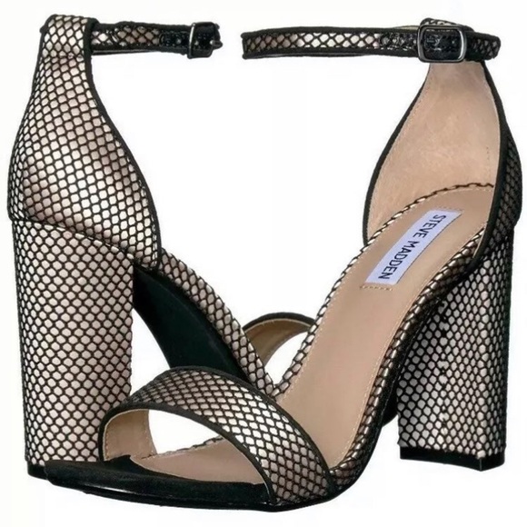 Mesh Chunky Heel - Picture 1 of 7